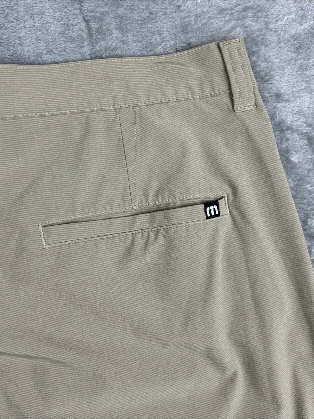 Travis Mathew Carlsbad Shorts Mens 36 Beige Performance Stretch Golf